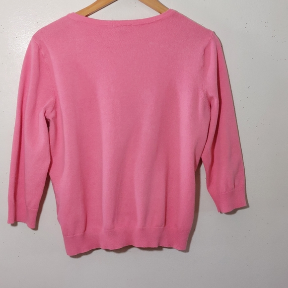 👚 Barbiecore-Inspired Bubble-Gum Pink Cardigan Sweater - Picture 8 of 8